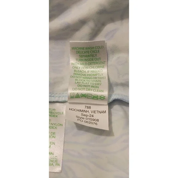 Lilly Pulitzer Aila Skort Dandy Lions Hydra Blue UPF 50+ Luxletic Size Large - Picture 7 of 13